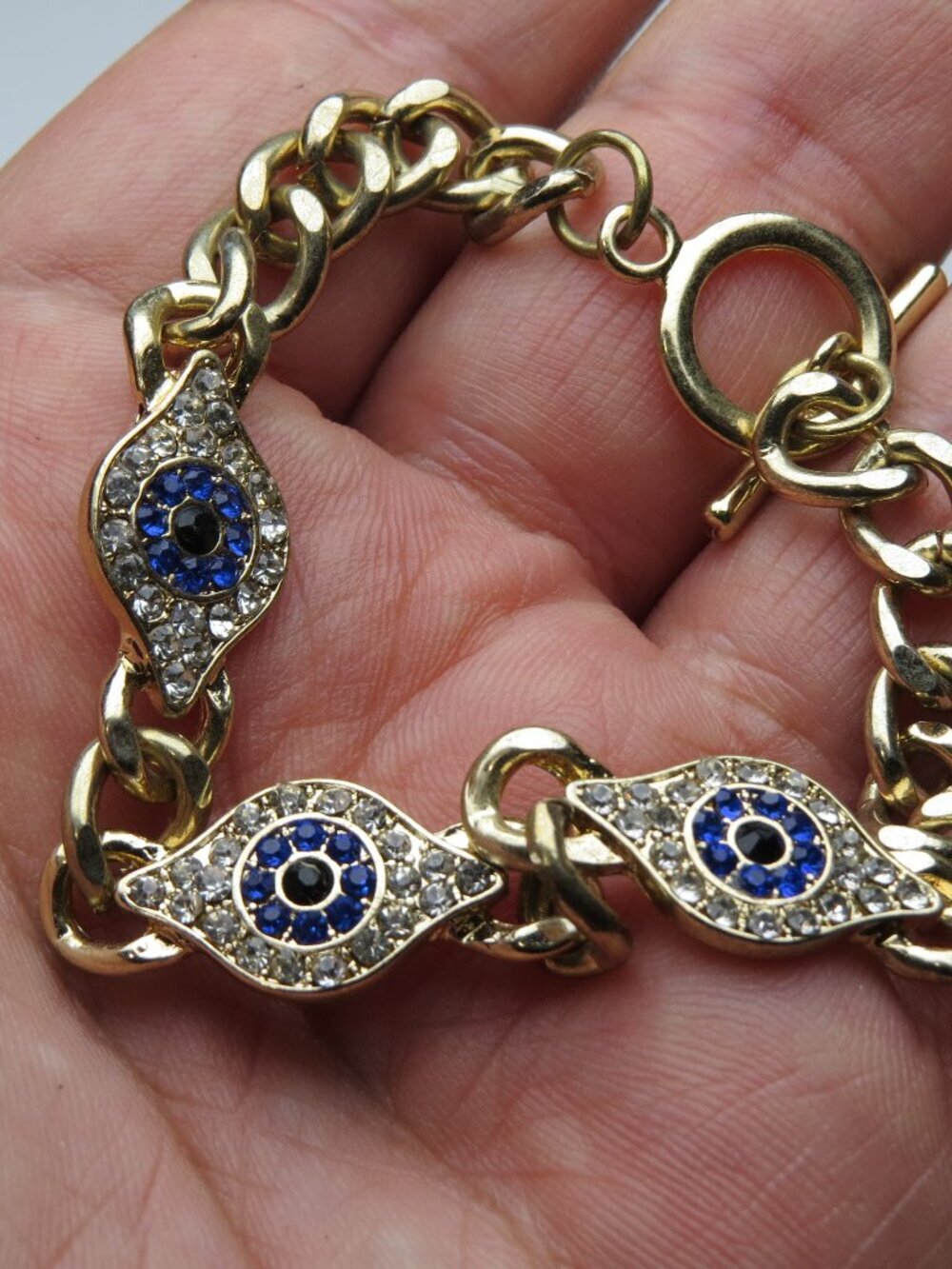 14k plated Good Luck Eye Bracelet